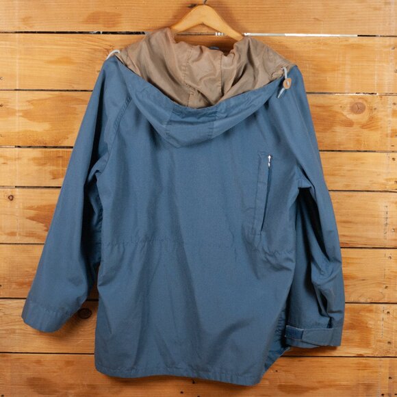 Vintage 80s Field & Stream Lightweight Hooded Field Jacket in Blue  - Men's MD - Picture 2 of 8